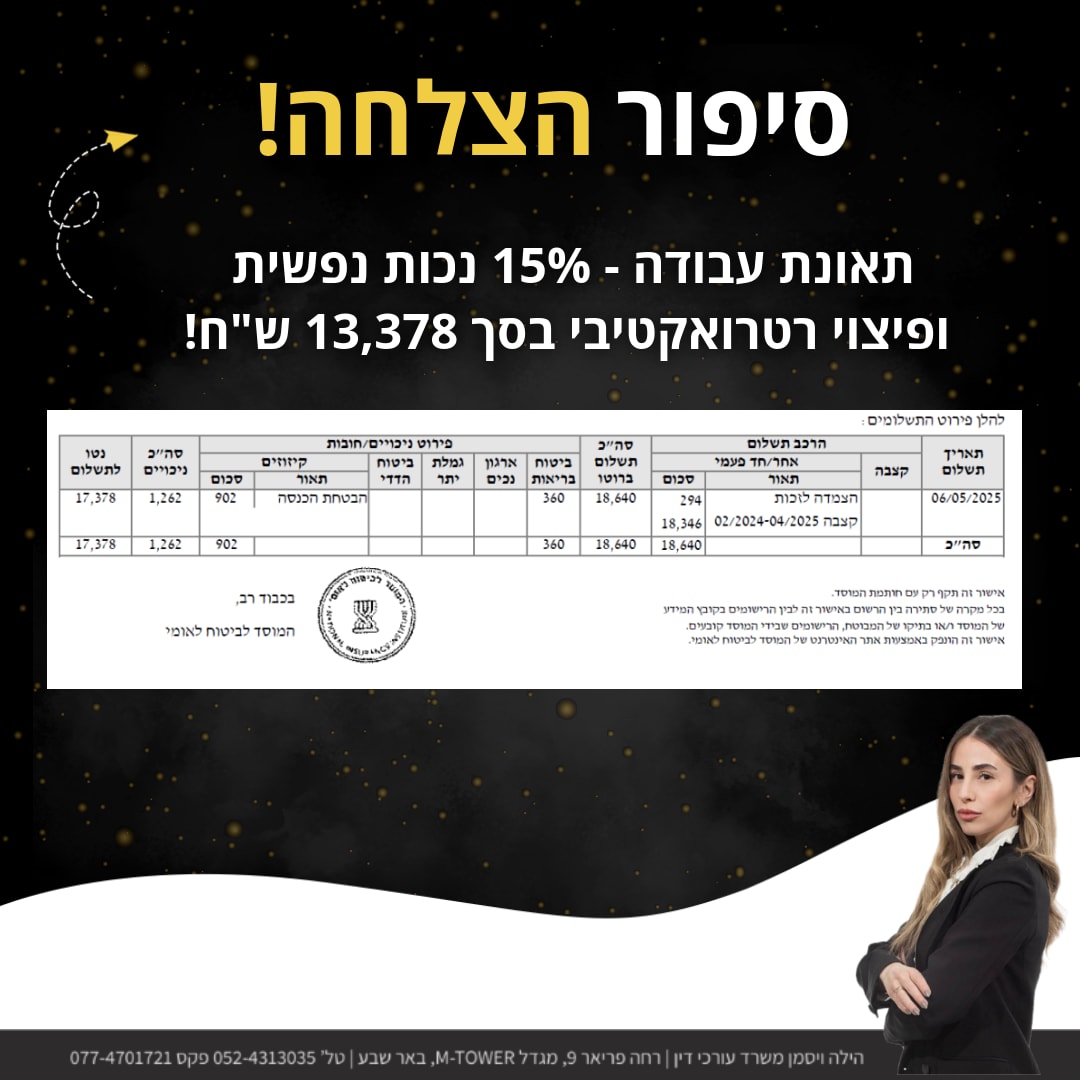 הישג תאונת עבודה